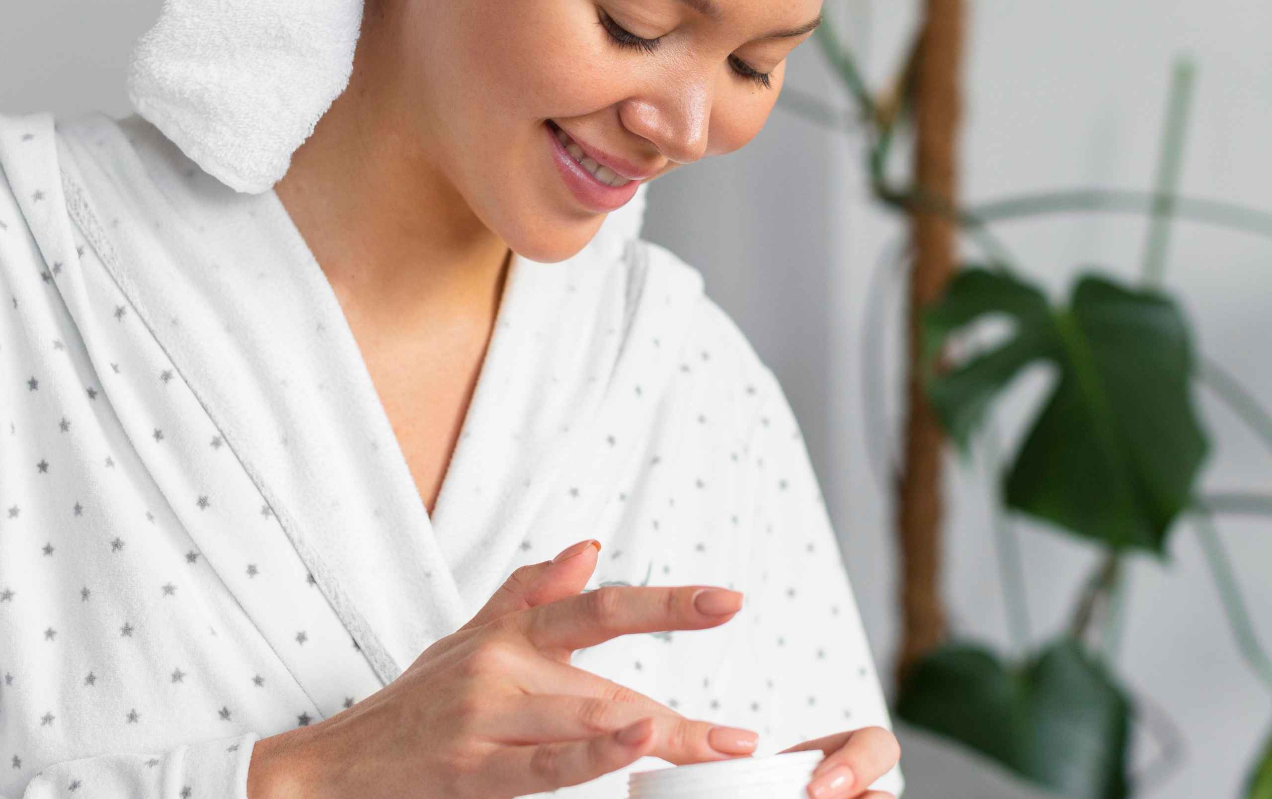 produtos de skincare e banho